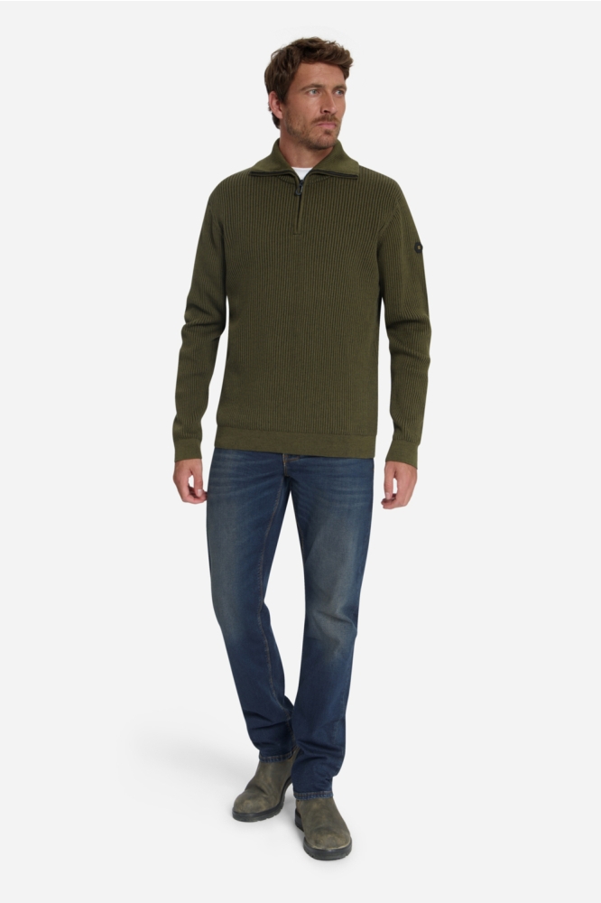 NO-EXCESS groene heren trui | Model