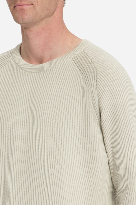 NO-EXCESS ecru heren trui | Close up