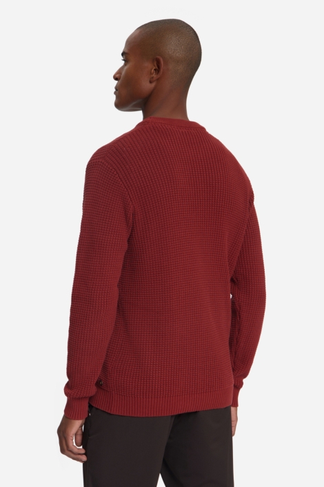 NO-EXCESS rode heren trui | Model achteraanzicht