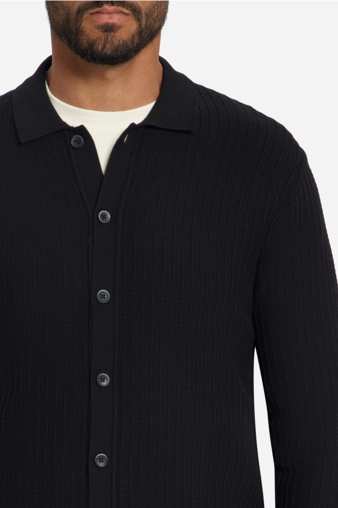 NO-EXCESS zwarte heren vest | Close up