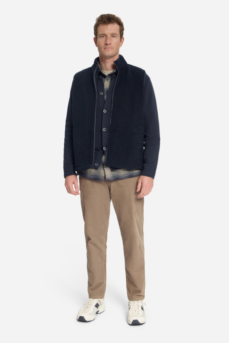 NO-EXCESS blauwe heren vest | Model