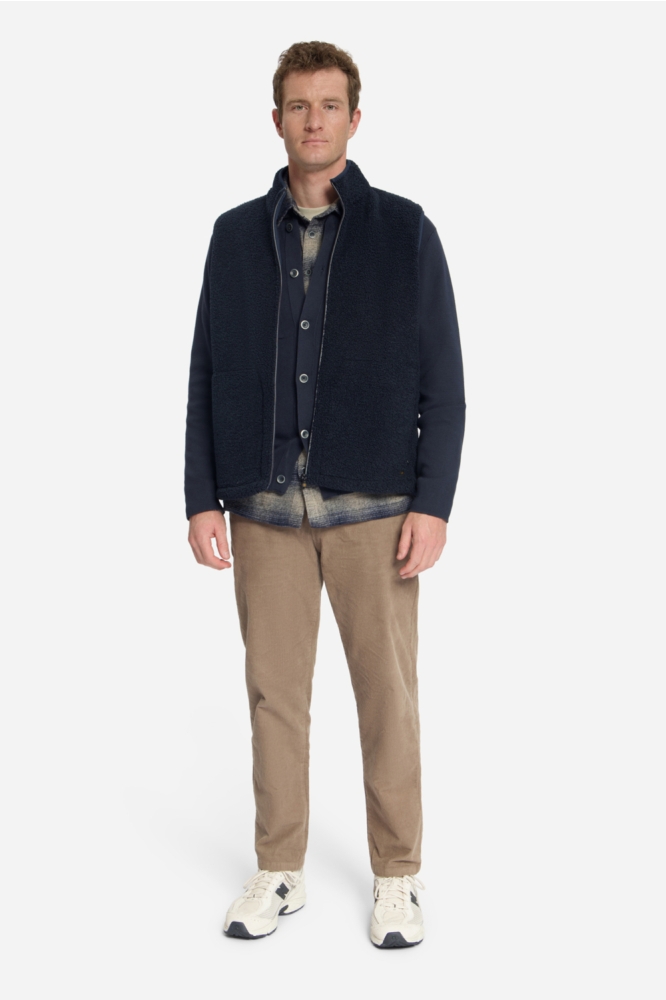 NO-EXCESS blauwe heren vest | Model