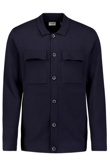 NO-EXCESS blauwe heren vest | Vooraanzicht