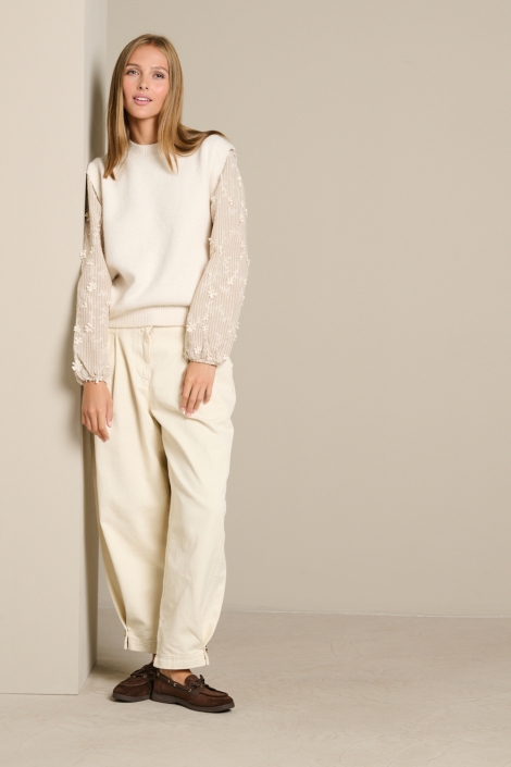 LolaLiza beige dames trui | Model