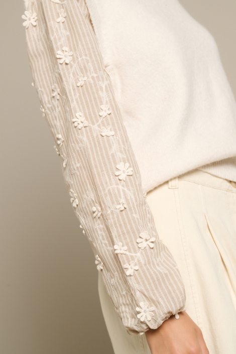 LolaLiza beige dames trui | Close up
