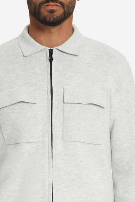 NO-EXCESS grijze heren vest | Close up