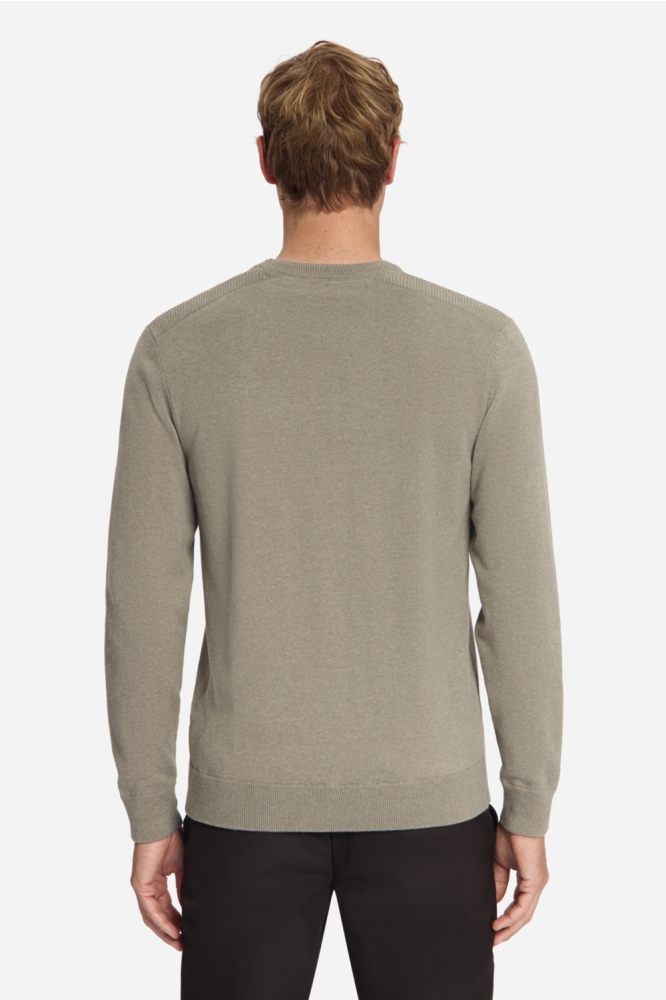 NO-EXCESS grijze heren trui | Model achteraanzicht