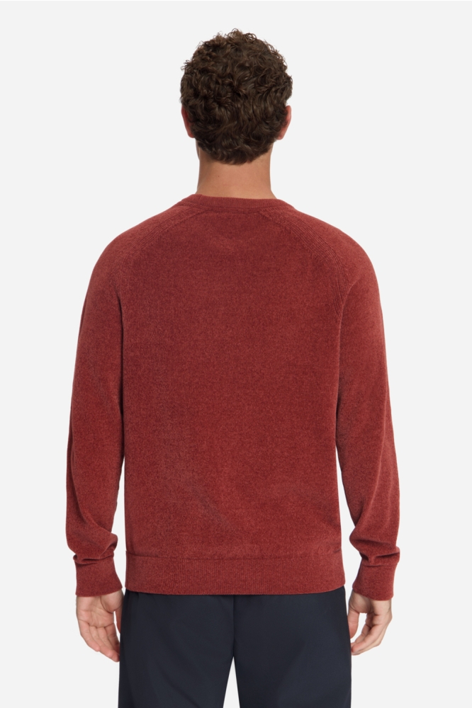 NO-EXCESS rode heren trui | Model achteraanzicht