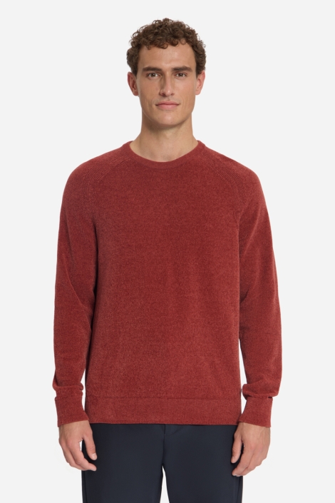 NO-EXCESS rode heren trui | Model vooraanzicht