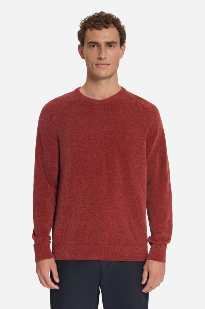 NO-EXCESS rode heren trui | Model vooraanzicht