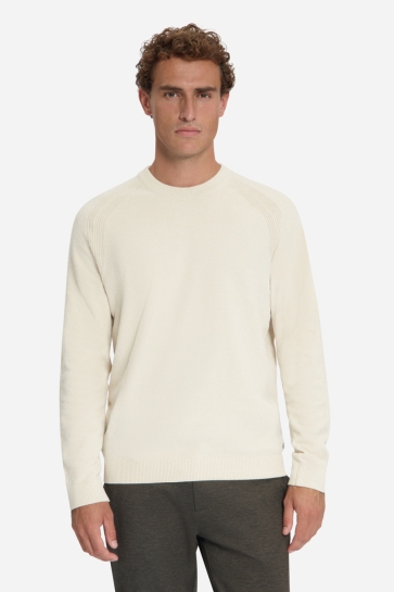 NO-EXCESS pullover crewneck light weight chen Beige