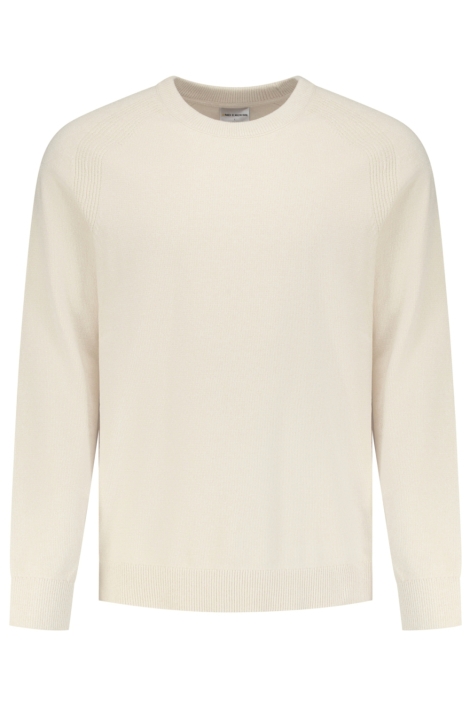 NO-EXCESS beige heren trui | Vooraanzicht