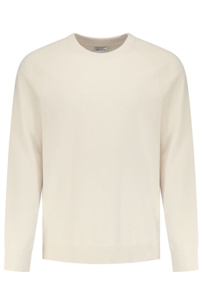 NO-EXCESS beige heren trui | Vooraanzicht