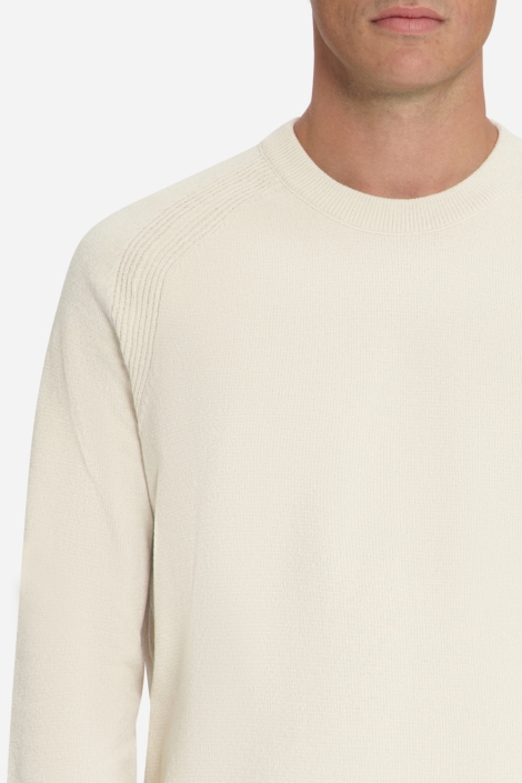 NO-EXCESS beige heren trui | Close up