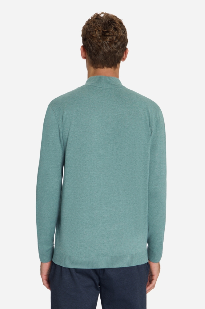 NO-EXCESS blauwe heren trui | Model achteraanzicht