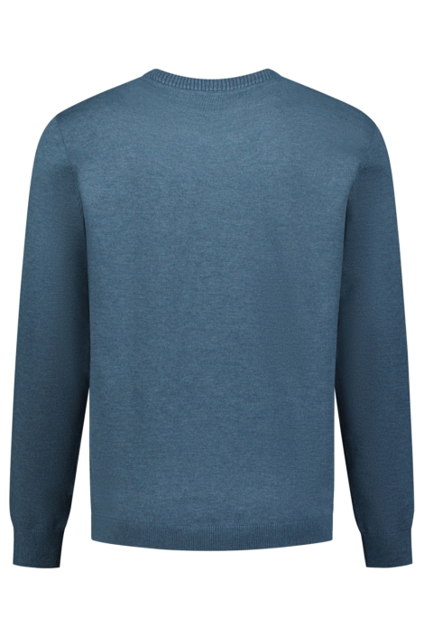 NO-EXCESS blauwe heren trui | Achteraanzicht