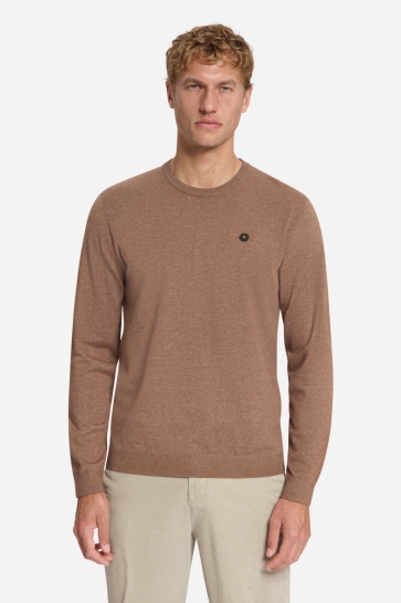 NO-EXCESS Trui MELANGE TRUI 33210890SN 041 LIGHT BROWN