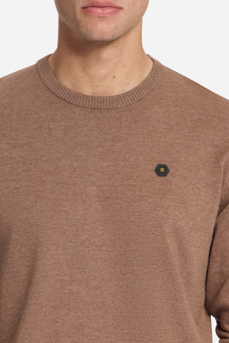 NO-EXCESS bruine heren trui | Close up