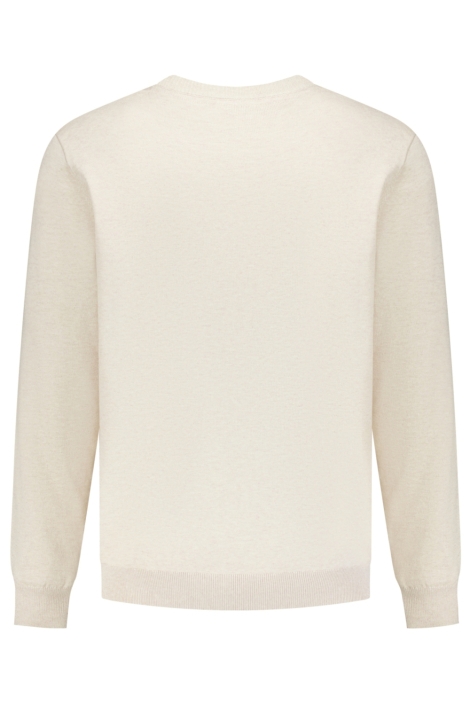NO-EXCESS beige heren trui | Achteraanzicht