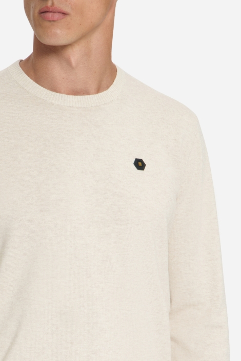 NO-EXCESS beige heren trui | Close up