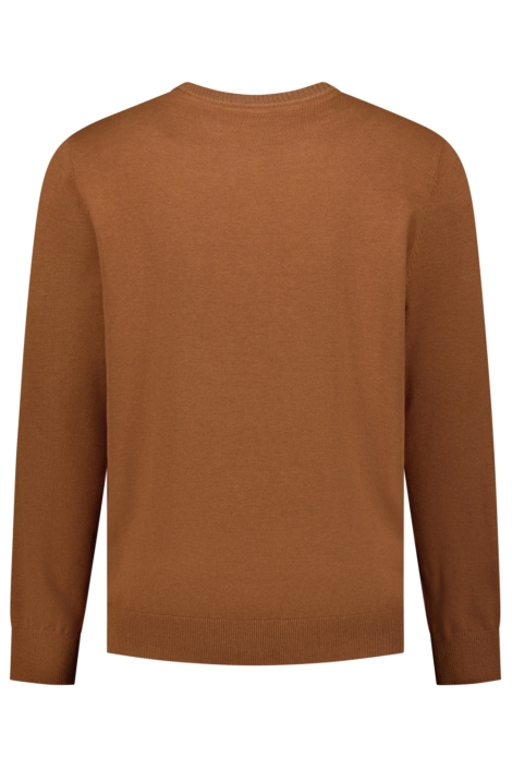 NO-EXCESS camel heren trui | Achteraanzicht