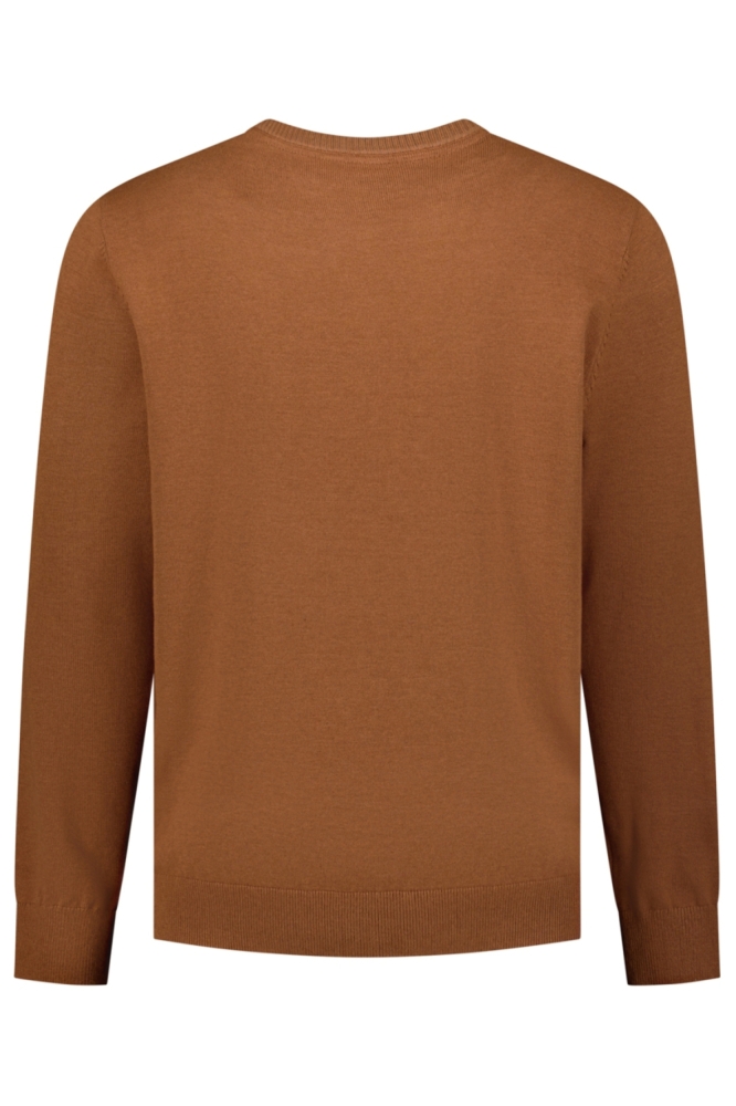 NO-EXCESS camel heren trui | Achteraanzicht
