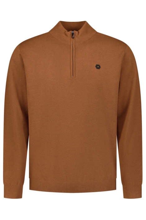NO-EXCESS camel heren trui | Vooraanzicht