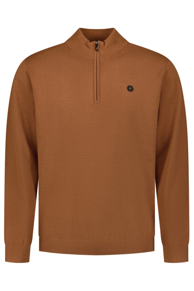 NO-EXCESS camel heren trui | Vooraanzicht
