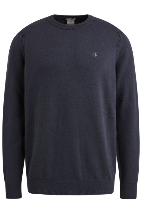 Cast Iron blauwe heren sweater | Vooraanzicht