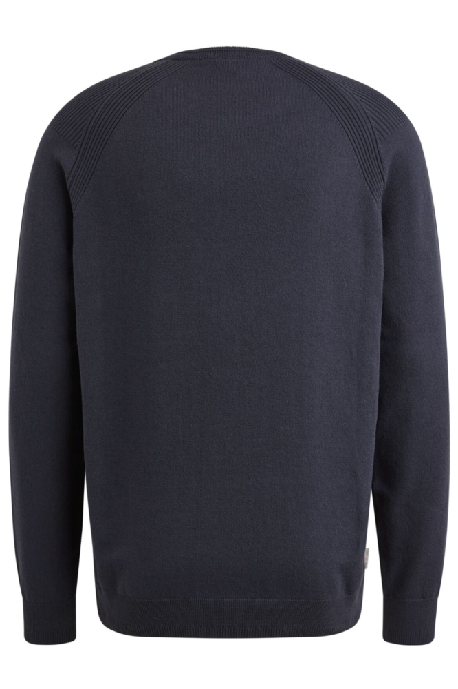 Cast Iron blauwe heren sweater | Achteraanzicht