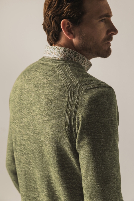 State of Art groene heren trui | Kleurstaal
