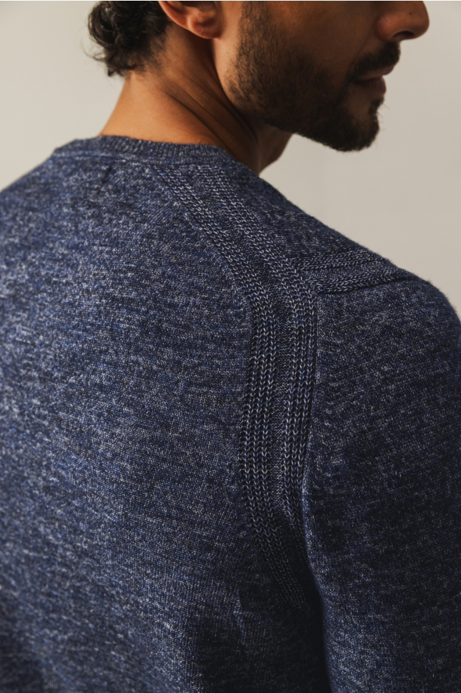 State of Art blauwe heren trui | Kleurstaal
