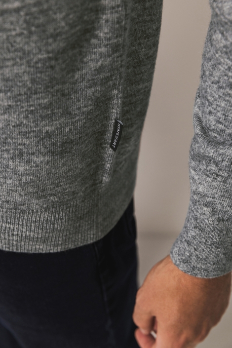 State of Art grijze heren trui | Close up