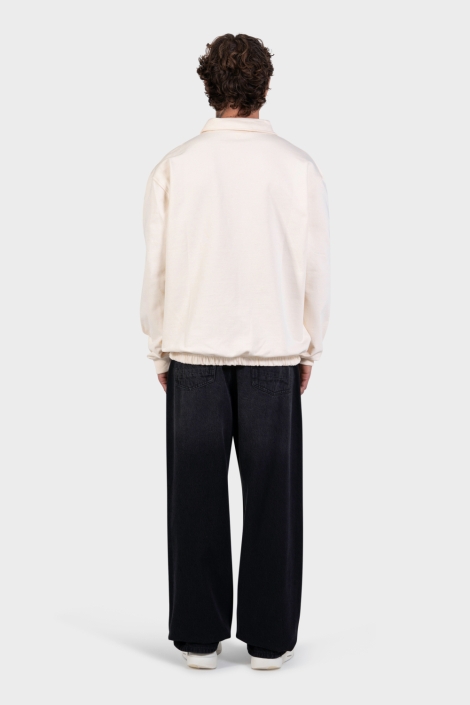 Pure Path ecru heren sweater | Model