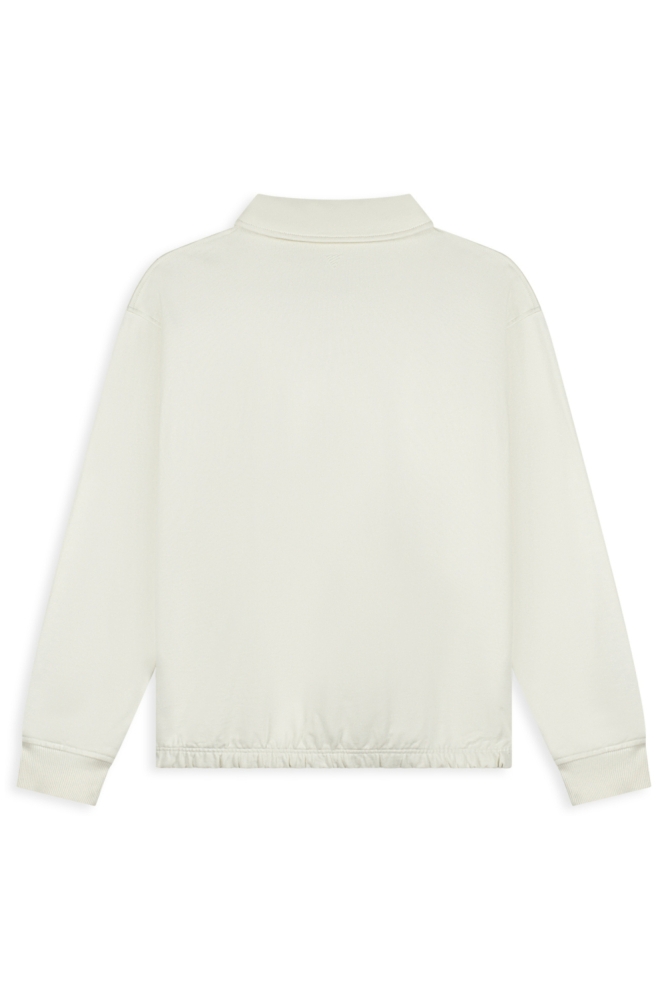 Pure Path ecru heren sweater | Achteraanzicht
