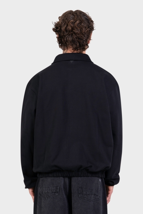 Pure Path zwarte heren sweater | Model achteraanzicht