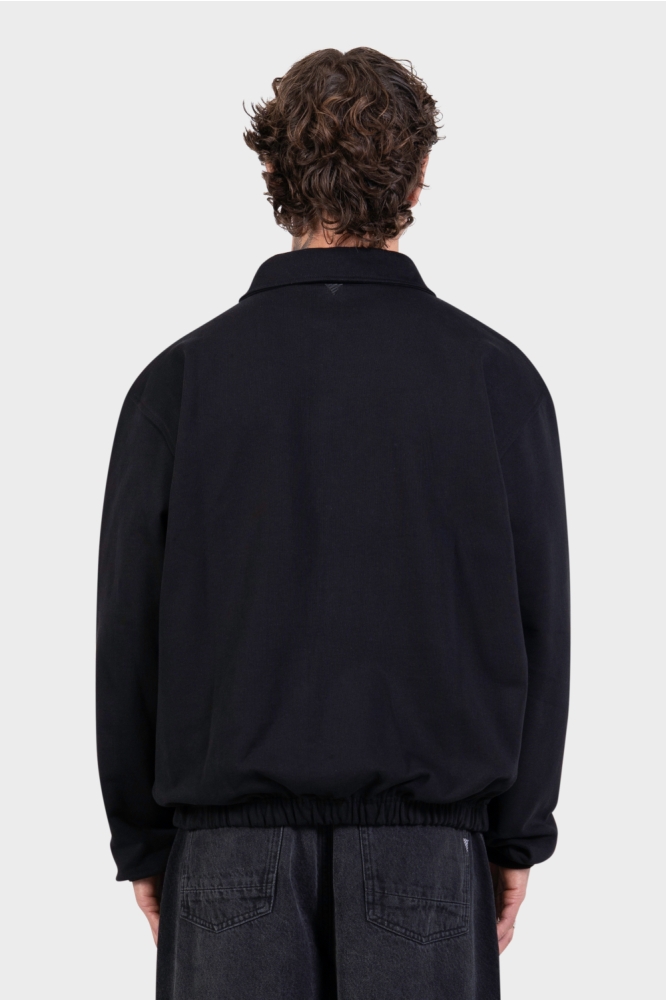 Pure Path zwarte heren sweater | Model achteraanzicht