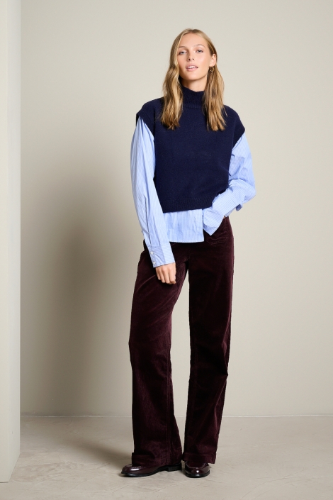 LolaLiza blauwe dames trui | Model