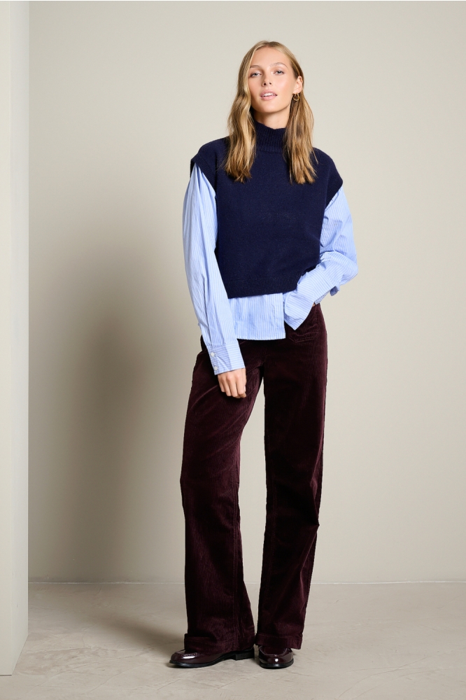 LolaLiza blauwe dames trui | Model
