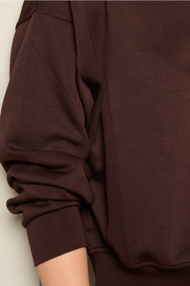 LolaLiza bruine dames sweater | Close up