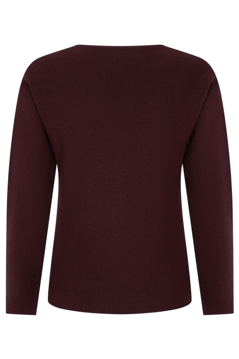 Ydence paarse dames t-shirt | Achteraanzicht