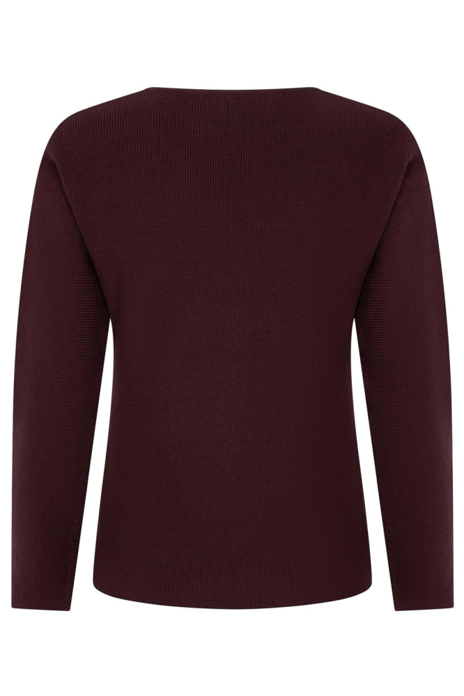 Ydence paarse dames t-shirt | Achteraanzicht