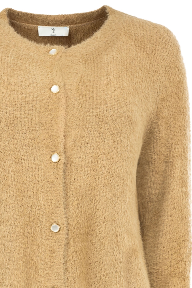 NED beige dames vest | Close up