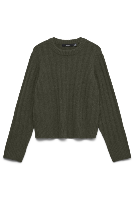 Vero Moda groene dames trui | Vooraanzicht