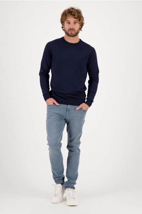 Gabbiano blauwe heren trui | Model