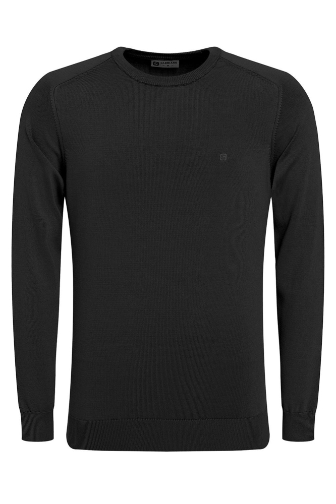 Gabbiano zwarte heren trui | Vooraanzicht