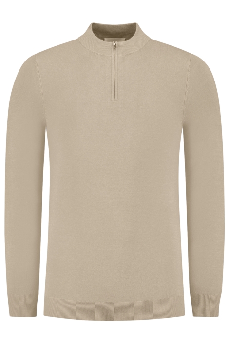 Pure Path taupe heren trui | Vooraanzicht