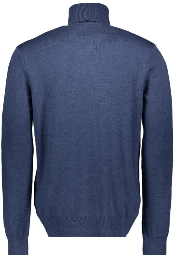 Sans blauwe heren trui | Achteraanzicht