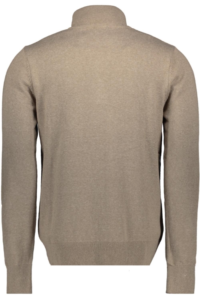 Sans taupe heren trui | Achteraanzicht