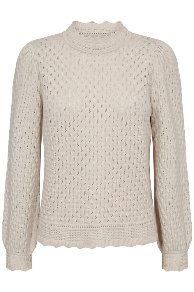 Freequent beige dames trui | Vooraanzicht